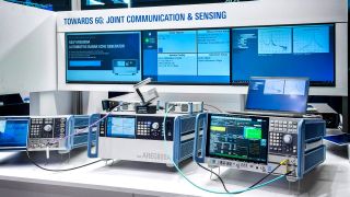 The award-winning Rohde & Schwarz testing solution combining an R&S AREG800A automotive radar echo generator with an R&S FE44S external frontend. (Image: Rohde & Schwarz)