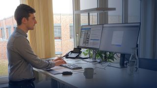 Raphael at his work desk