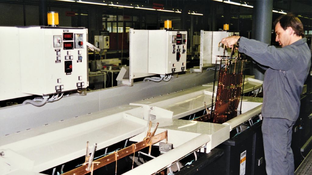 Oberflächenveredelung per Metallgalvanik.