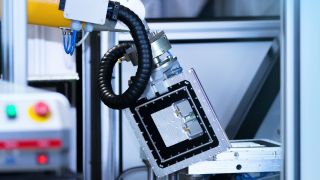 Die Montageroboter bei uns im Werk.