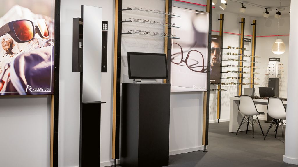 Ein Beispiel für die Auftragsfertigung: das Brillenanpassungssystem.