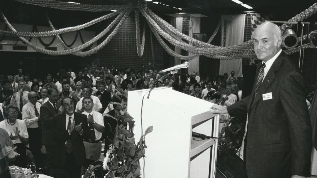 Johann Bühler bei seiner Verabschiedung.