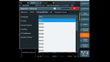 Drop-down menu list on the R&S®FSV, showing emulated HP analyzers