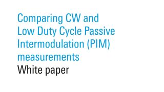 Comparing CW and LDC PIM measurements