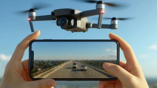 Assessing mobile network performance for real-time video transmission from drones