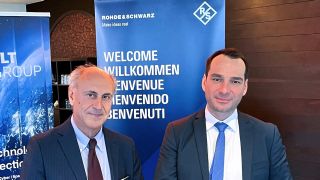 Giovanni Zoccali ELT Group, and Alexander Philipp, Rohde & Schwarz Vertriebs-GmbH. (Image: Rohde & Schwarz)