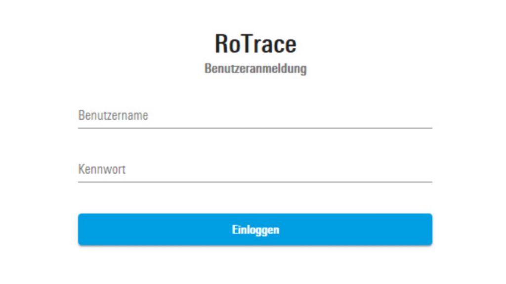 RoTrace User Login