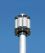 R&amp;S®AD066FW broadband VHF/UHF communications antenna system, Front view