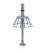 R&amp;S®HK001E UHF coaxial dipole, Front view