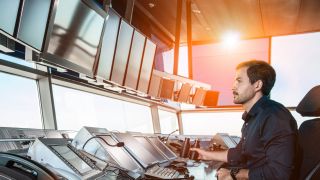Air traffic controller operating CERTIUM VCS