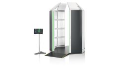 QPS Walk2000 walk-through security scanner, side view