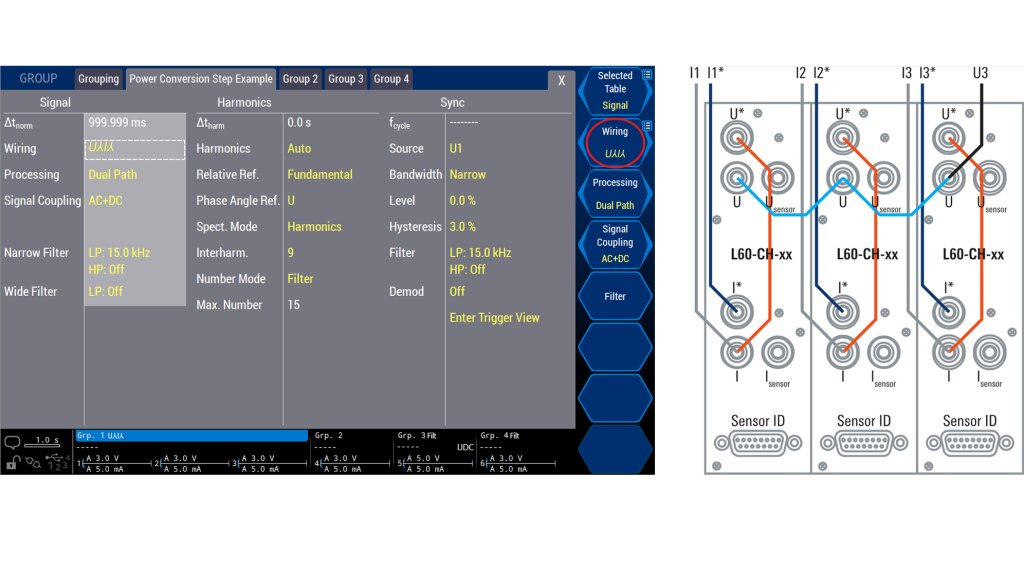 Three-channel measurements | Star wiring