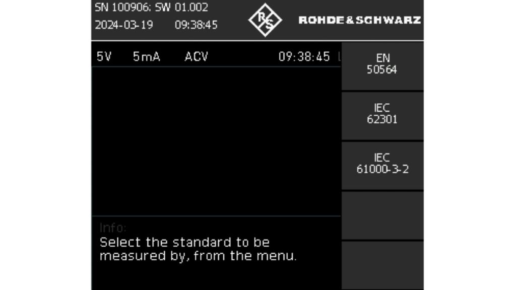 Выбрать стандарт IEC/EN 61000‑3‑2