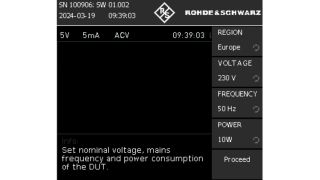 Правильно задать напряжение и частоту сети