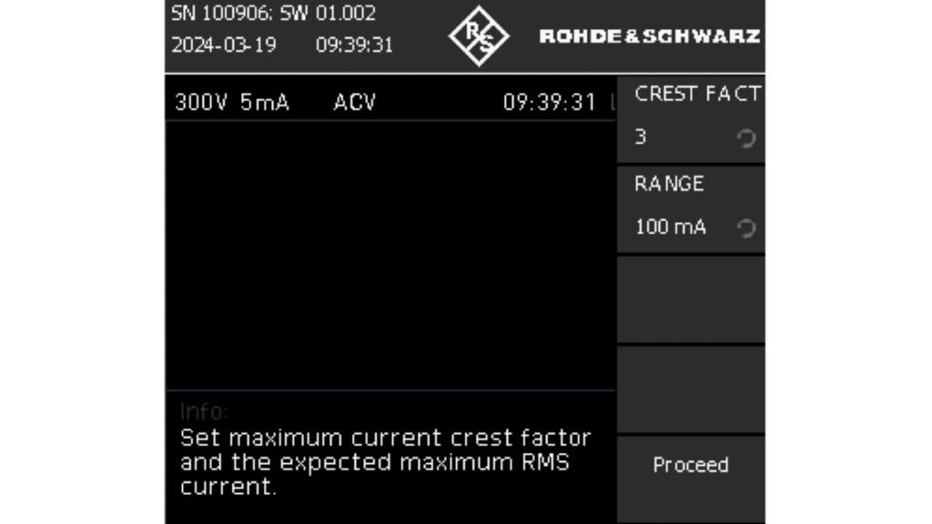 Задать коэффициент амплитуды и максимальный ток