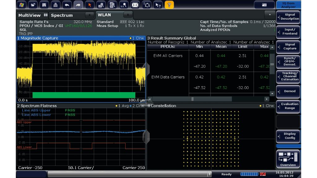 FSW-K91ac option: convenient IEEE 802.11ac signal analysis.