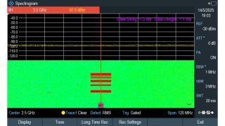 Spectrum Rider FPH using the gated trigger feature to separate UL from DL