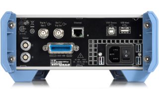 The R&S®NRX interfaces on the rear side