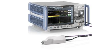 The R&S NRP-Z47 power sensor module turns the R&S FSMR3000 measuring receiver into a precision power meter for precise calibration.