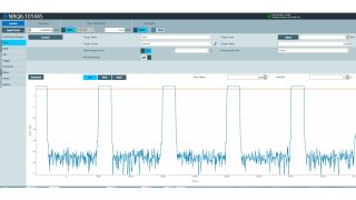 R&S®NRQ6 trace measurement on a pulsed signal