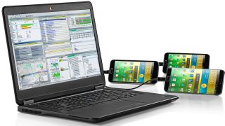 R&S®ROMES4とテスト用スマートフォン