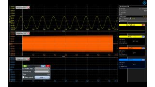 Tre diverse forme d'onda senza cronologia caricate come forme d'onda di riferimento.