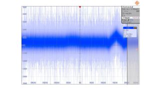 Captured ECG signal after executing the Autoset.
