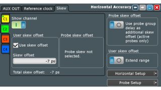 Fig. 4: Deskew settings for channel 2