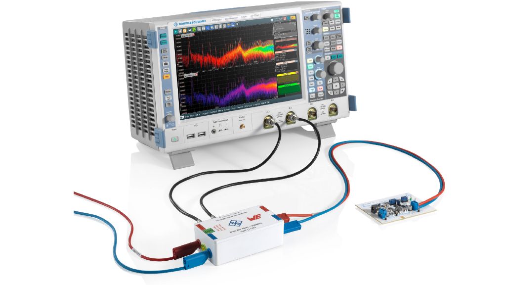 R&S®RTO2064 oscilloscope with DC LISN