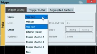 Now the oscilloscope is ready for signal acquisition.