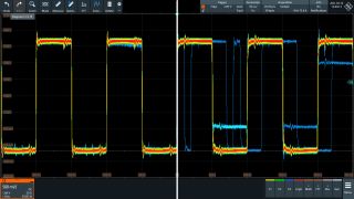 Typical update rate (left) vs. 1 million waveforms/s (right)