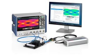 Automated compliance test for DisplayPort with the R&S RTP oscilloscope.