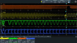 Use zone trigger to verify write CL on DDR5 between DQS and CA4 signal