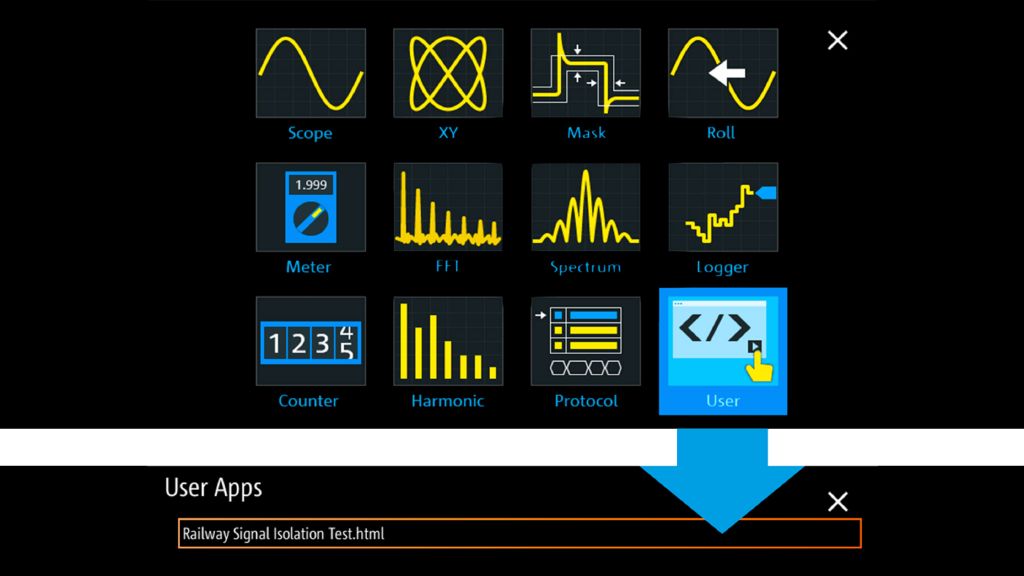 The Mode button directly accesses all RTH analysis functions.