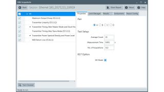 Select PCIe compliance test form the start screen of the R&S®ScopeSuite Automated Compliance Test software