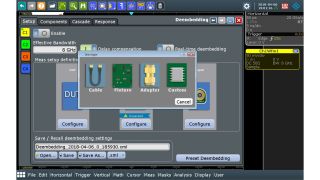 Menu to build up the signal path