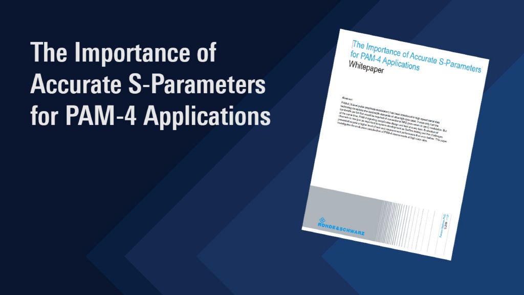 S-Parameter - PAM4 white paper preview image S-Parameter - PAM4 white paper preview image