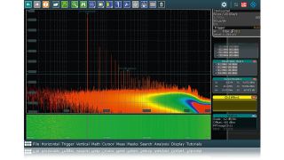 Spectrum analysis oscilloscope software