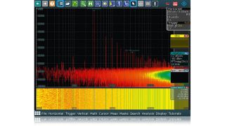 Spectrum analysis oscilloscope software