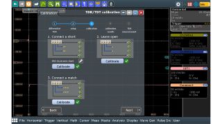Wizard for calibration TDR/TDT setups