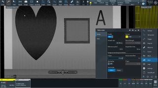 Video raster analysis Oscilloscope software