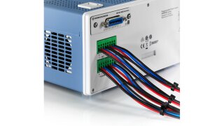 Connections for all channels – including sense lines – are also provided on the rear panel