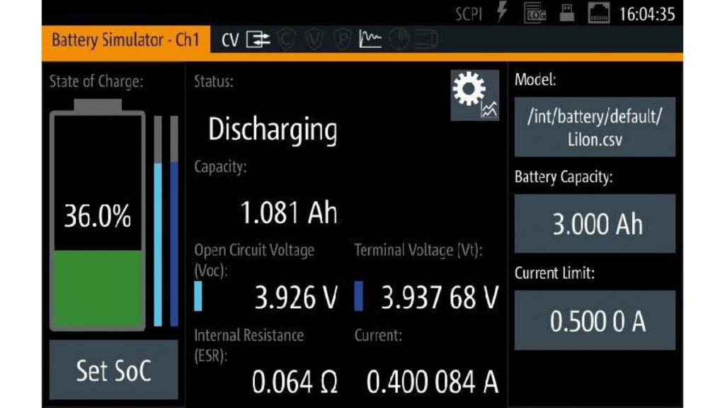 Simulating a battery with R&S®NGU Simulating a battery with R&S®NGU