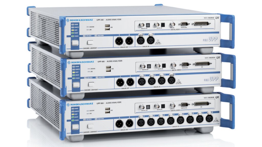 The UPP audio analyzer family.