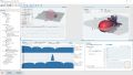R&S®Pulse Sequencer , screenshot, antenna pattern, 3D scenario preview, chirp modulation on pulse