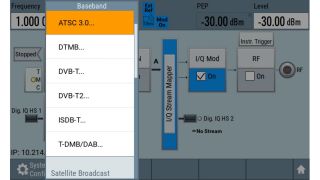 Selection of available broadcast standards.