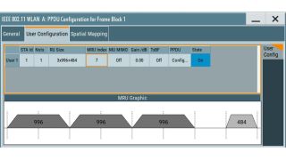 Configuración de MRU para canales de 320 MHz