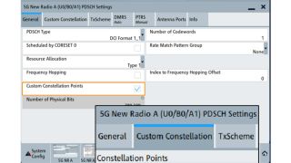 User defined constellation points for PDSCH