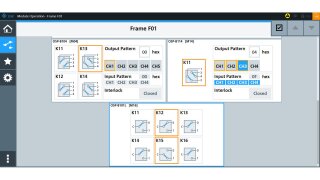 Path definition example for relays in different modules