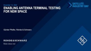 Enabling antenna terminal testing for New Space
